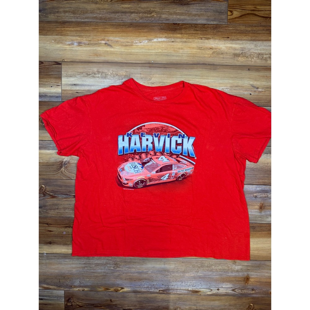 Kevin Harvick NASCAR Busch Light Apple Stewart-Haas Racing Red T-Shirt Mens 2XL